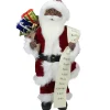16" African American Santa Claus with Naughty or Nice List Christmas Figure