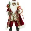 24" African American Santa Claus with Gift Bag Christmas Figure
