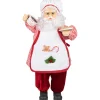 24" Animated and Musical Chef Santa Claus With Hot Cocoa and Cookie Christmas Figure