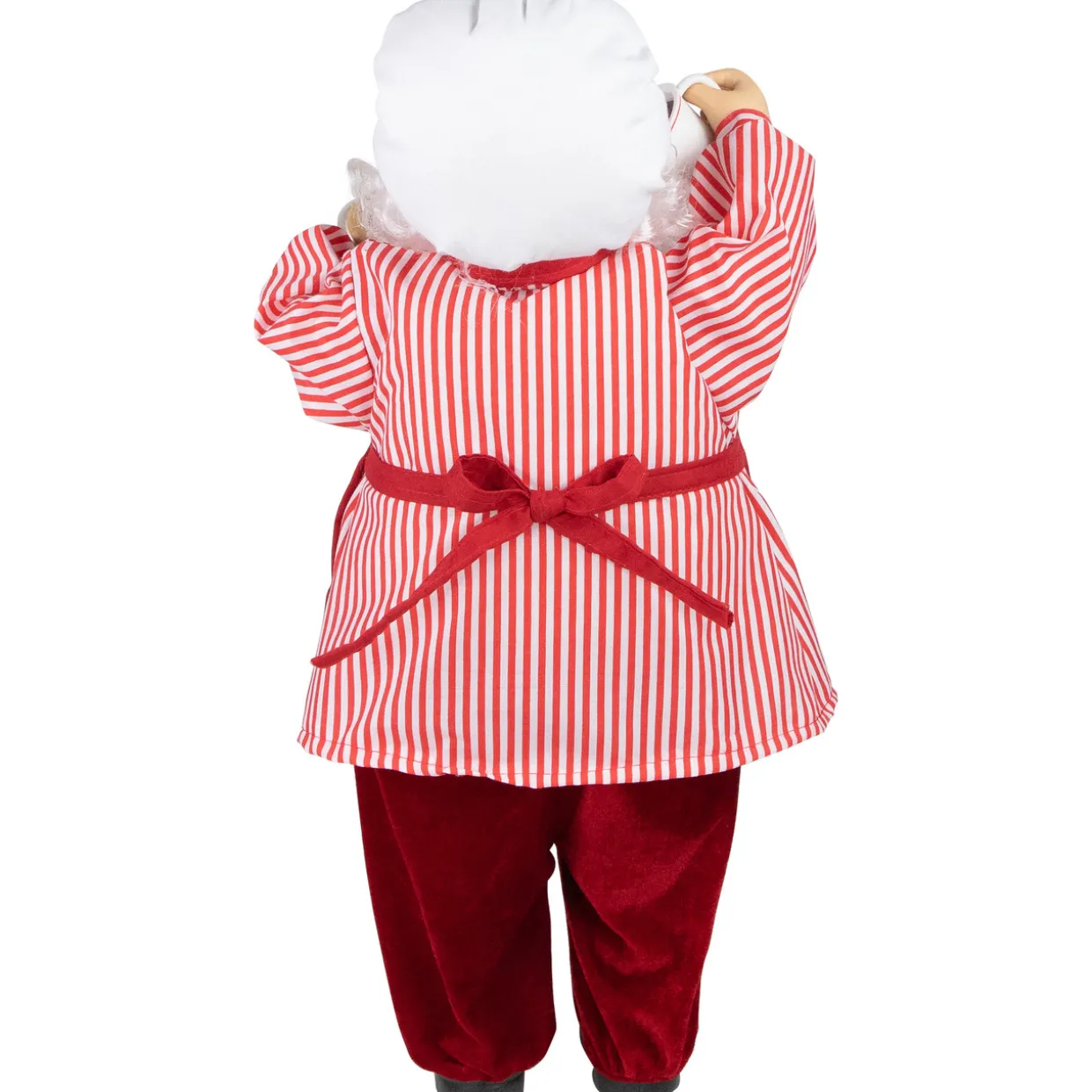 24" Animated and Musical Chef Santa Claus With Hot Cocoa and Cookie Christmas Figure