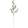 30" Artificial White and Champagne Gold Beaded Twig Christmas Spray