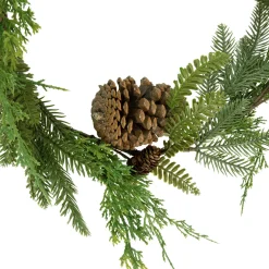 5' Assorted Pine and Pinecone Artificial Christmas Garland, Unlit