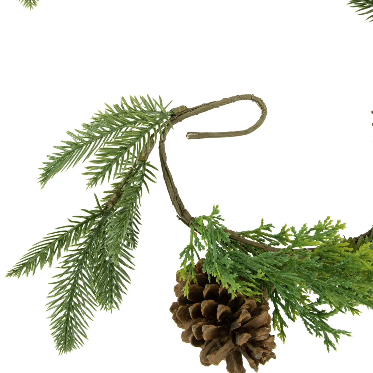 5' Assorted Pine and Pinecone Artificial Christmas Garland, Unlit
