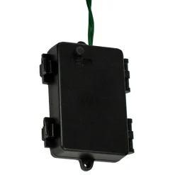 20 Battery Operated Warm White Wide Angle LED Christmas Lights - 9.5 ft, Green Wire