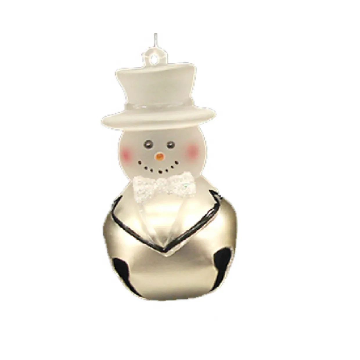 2.5" Beige and Black Groom Holiday Collections Wedding Jingle Buddies Christmas Ornament
