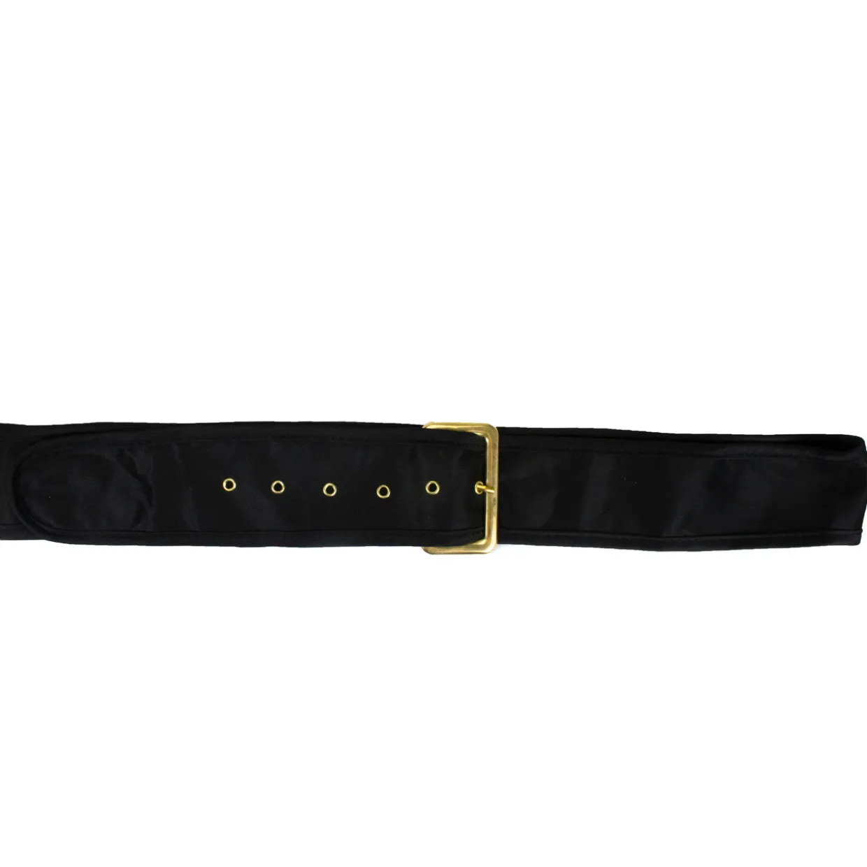 56" Black and Silver Santa Claus Men's Christmas Belt Costume Accessory