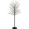 5' Black LED Lighted Christmas Twig Tree - Warm White Lights