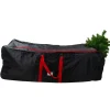 58" Black Rolling Artificial Christmas Tree Storage Chest for 9ft Trees