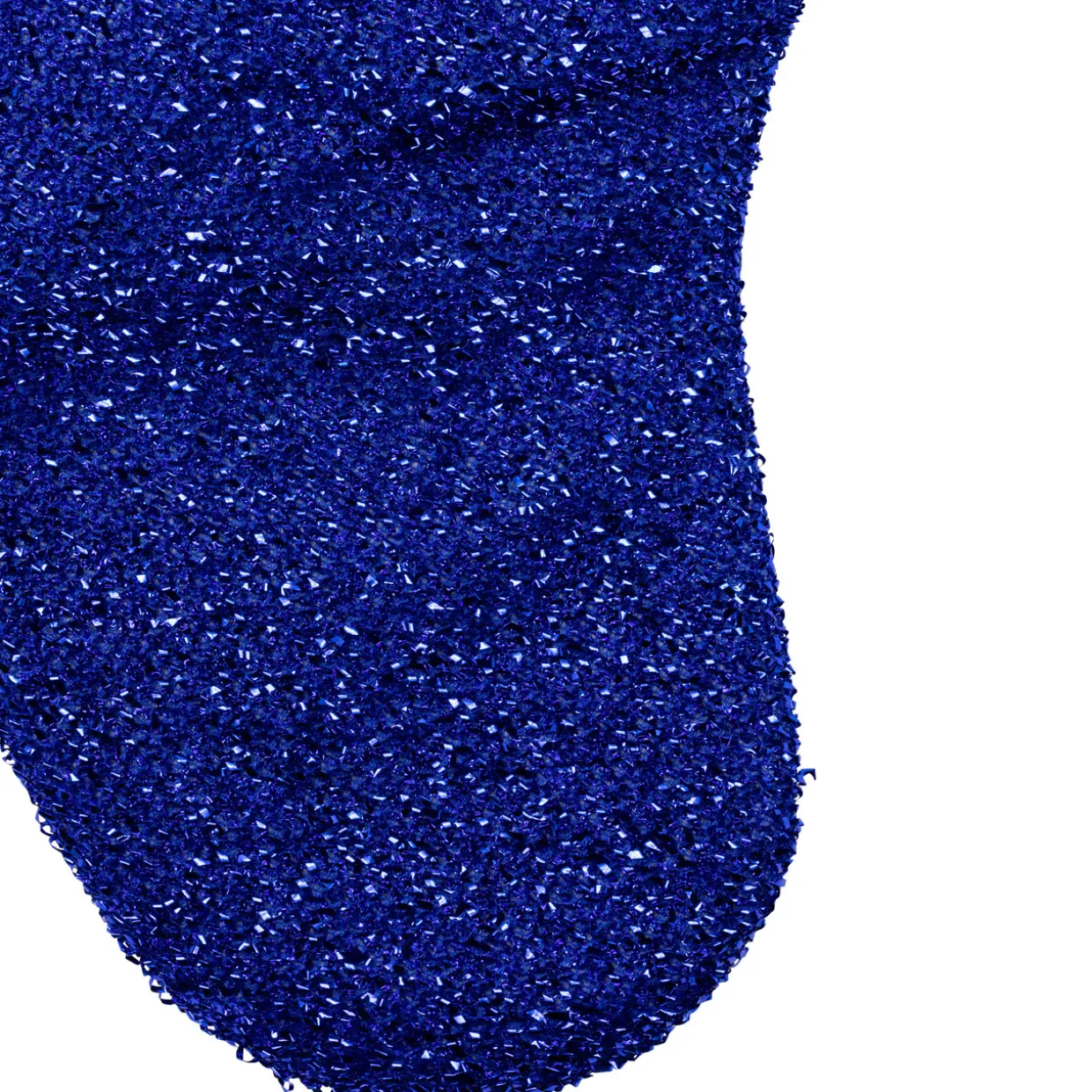 17" Blue and Silver Embroidered 'Diva' Christmas Stocking with Cuff