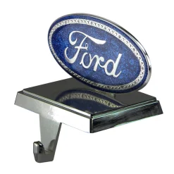 5" Blue and Silver Officially Licensed Iconic Ford Logo Christmas Stocking Holder