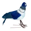 4.5" Blue and White Blue Jay Clip-On Christmas Ornament