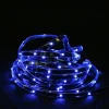 18' Blue LED Outdoor Christmas Linear Tape Lighting - Black Finish