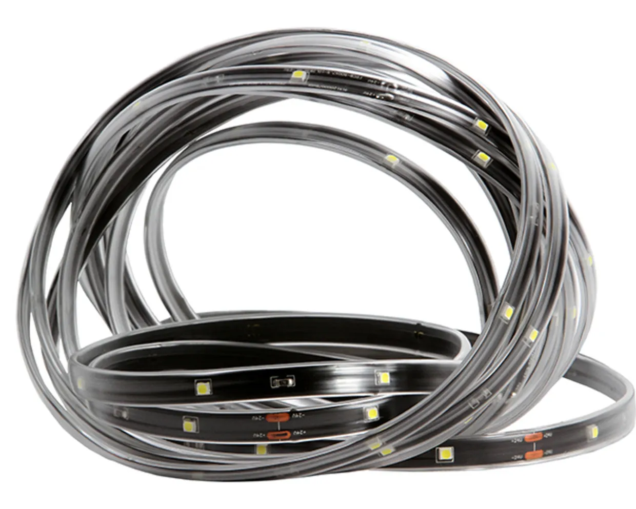 18' Blue LED Outdoor Christmas Linear Tape Lighting - Black Finish