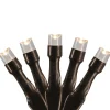 10 B/O Warm White LED Wide Angle Christmas Lights - 3 ft Brown Wire