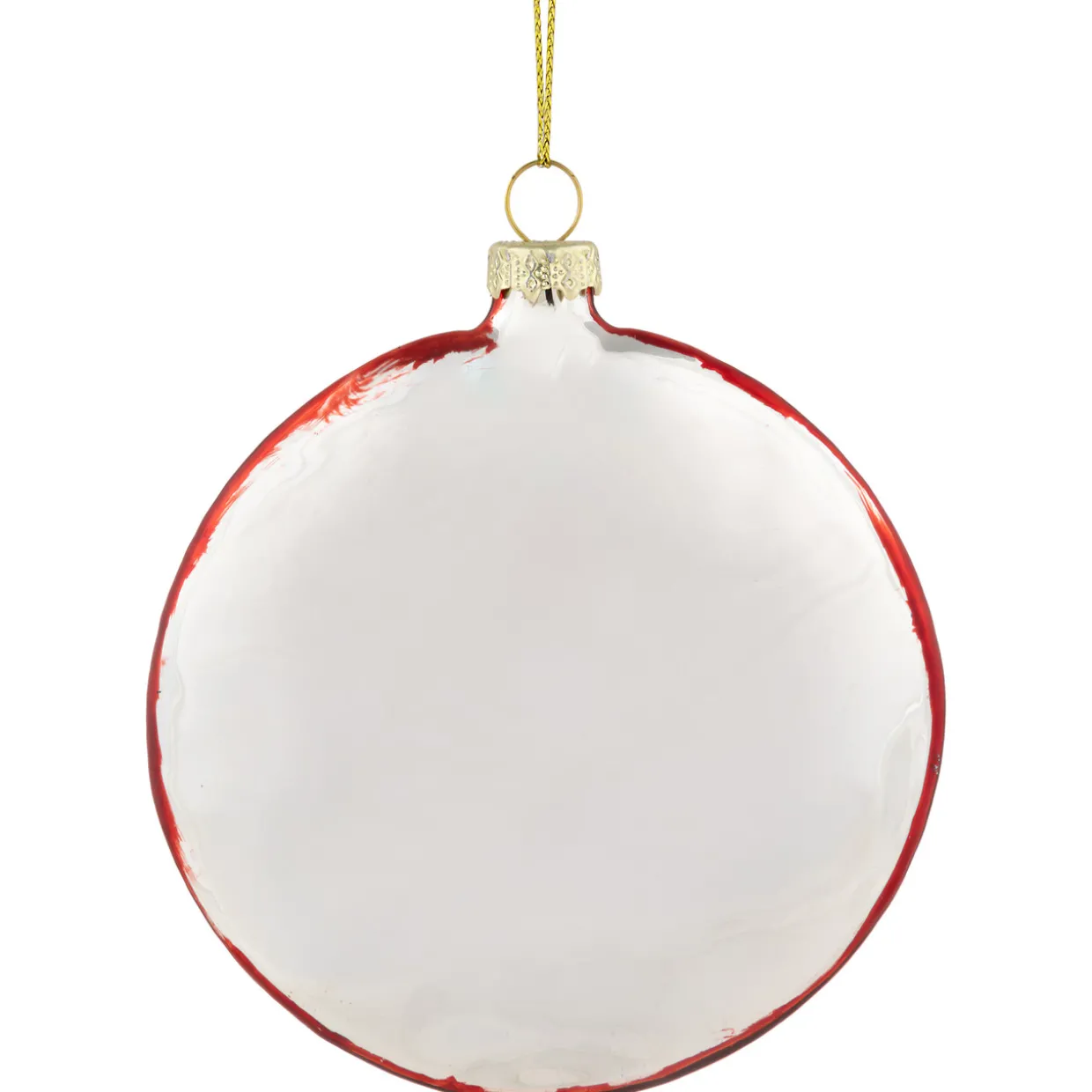 3.75" Bones and Heart Dog Food Bowl Glass Christmas Ornament