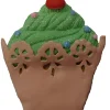 4" Brown and Green Sweet Memories Cupcake with Cherry on Top Christmas Ornament