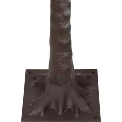 6' Brown LED Lighted Frosted Christmas Twig Tree - Multi-Color lights