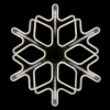23.25" Cascading Lighted Snowflake Outdoor Christmas Decoration