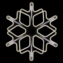 23.25" Cascading Lighted Snowflake Outdoor Christmas Decoration