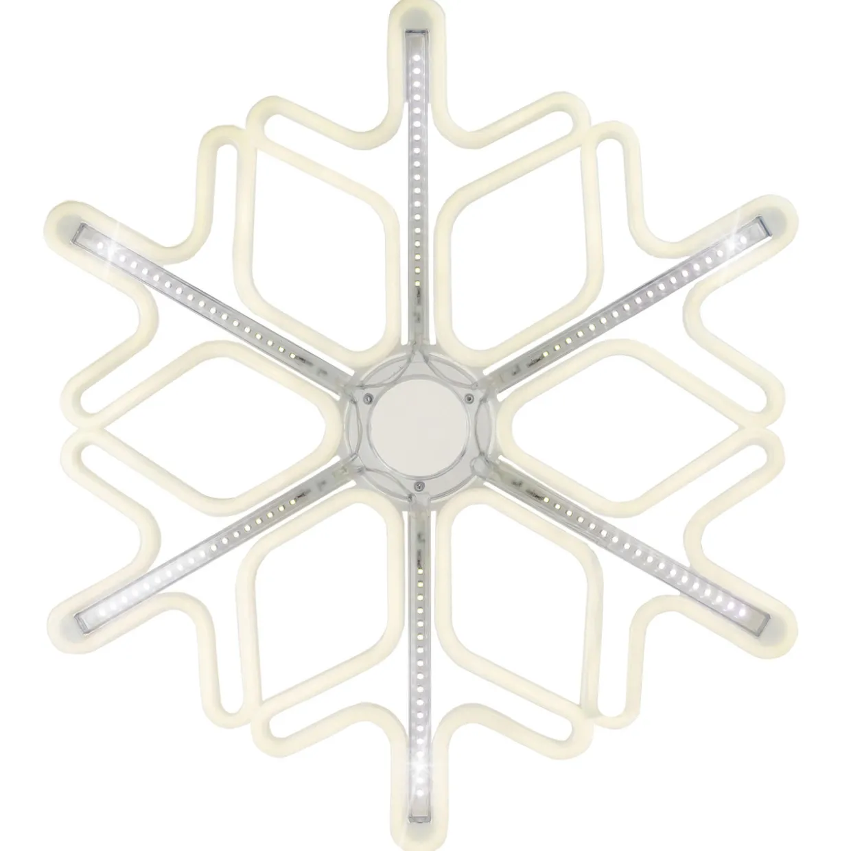 23.25" Cascading Lighted Snowflake Outdoor Christmas Decoration