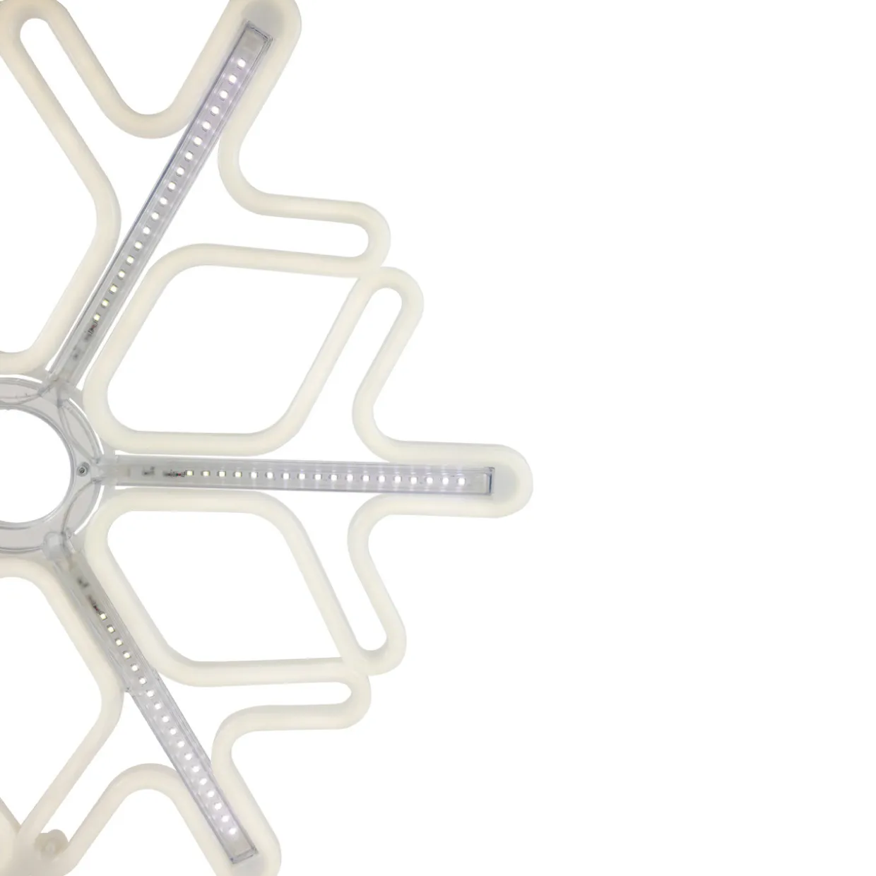 23.25" Cascading Lighted Snowflake Outdoor Christmas Decoration