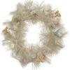 24" Champagne Gold Apple and Pine Needle Artificial Christmas Wreath - Unlit