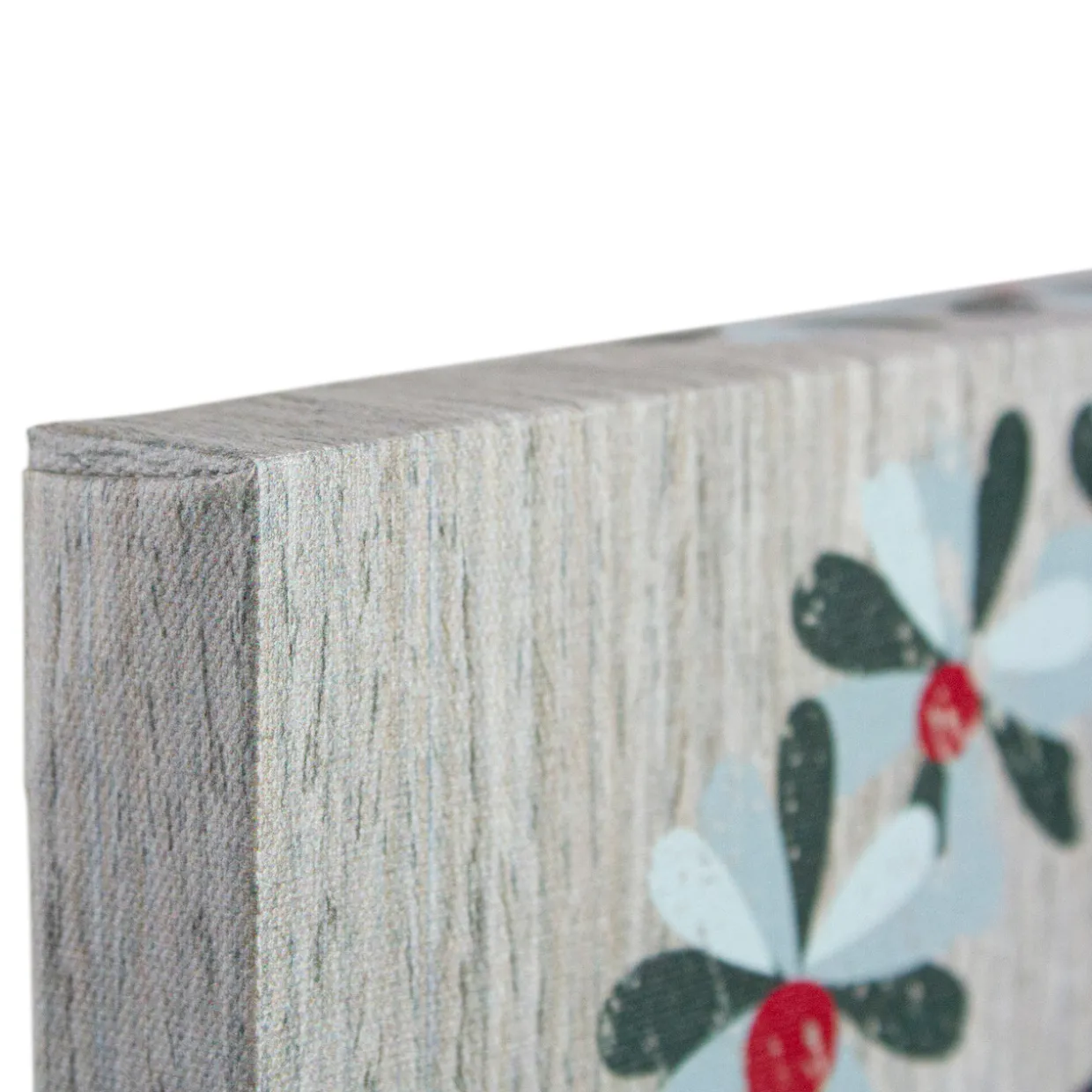 10" Christmas Wreath and Joy to the World Canvas Wall Art with Photo Clip