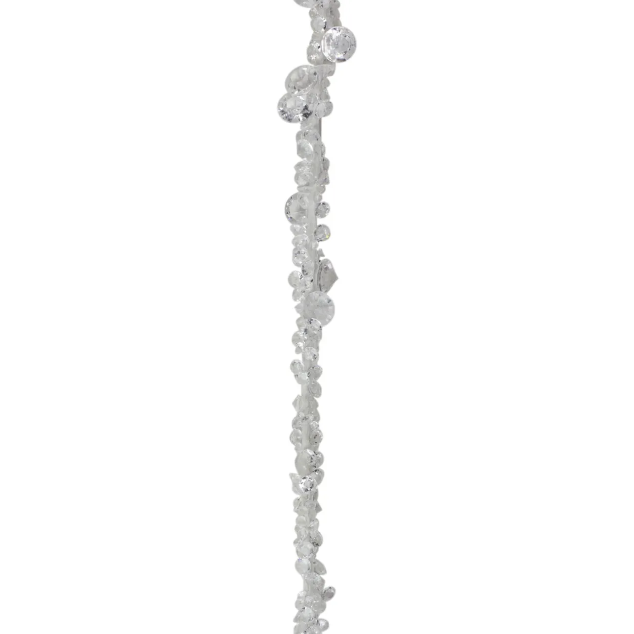 30.5" Clear and Brown Contemporary Dangling Icicle Christmas Ornament