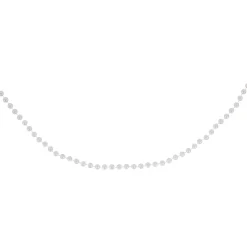 33' Clear Iridescent Beaded Artificial Christmas Garland, Unlit