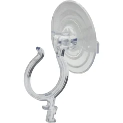 7" Clear Jumbo Suction Cup Christmas Wreath Hook