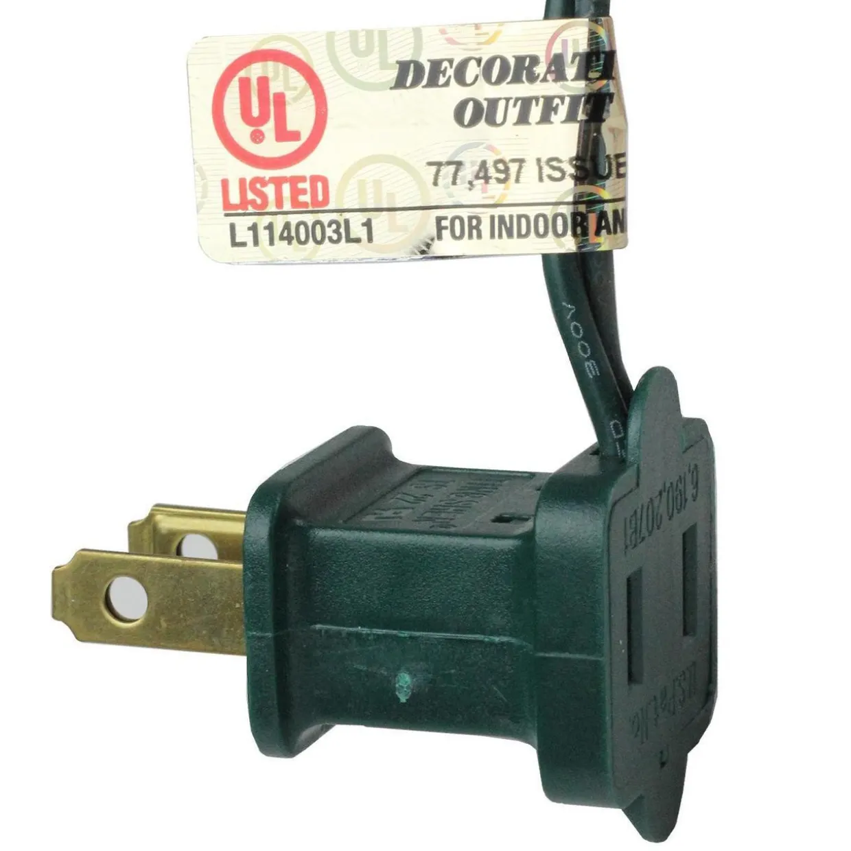 283 Cool White LED 8-Function Twinkle Glow Lights - 17 ft Green Wire