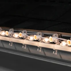 25 Count Clear C7 Christmas Lights, 24ft White Wire