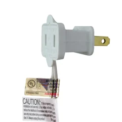 25 Count Multi-Color LED C7 Christmas Lights, 16 ft White Wire