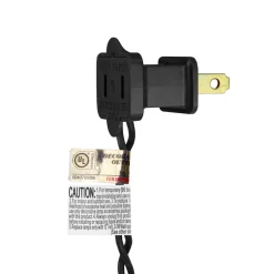 25 Count Warm White LED C9 Christmas Lights, 16 ft Black Wire