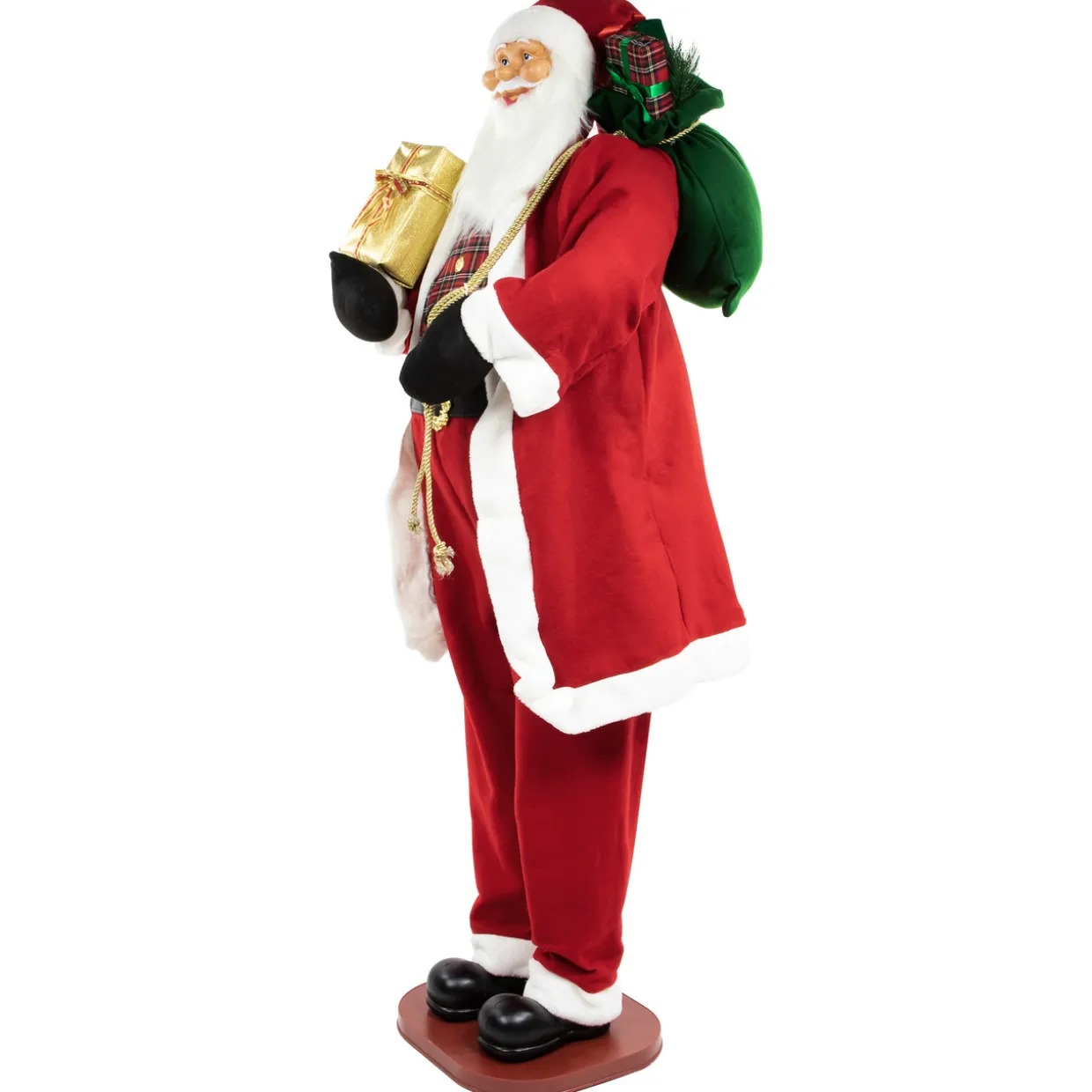 72" Country Santa Claus Standing Christmas Figure