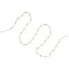 6' Cream Wooden Beads Christmas Garland, Unlit