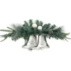 18" Decorated Pine Artificial Christmas Swag with Silver Bells