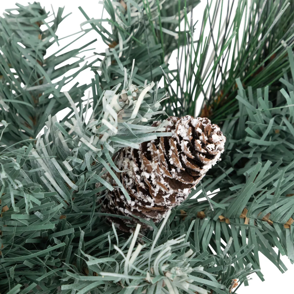 18" Decorated Pine Artificial Christmas Swag with Silver Bells