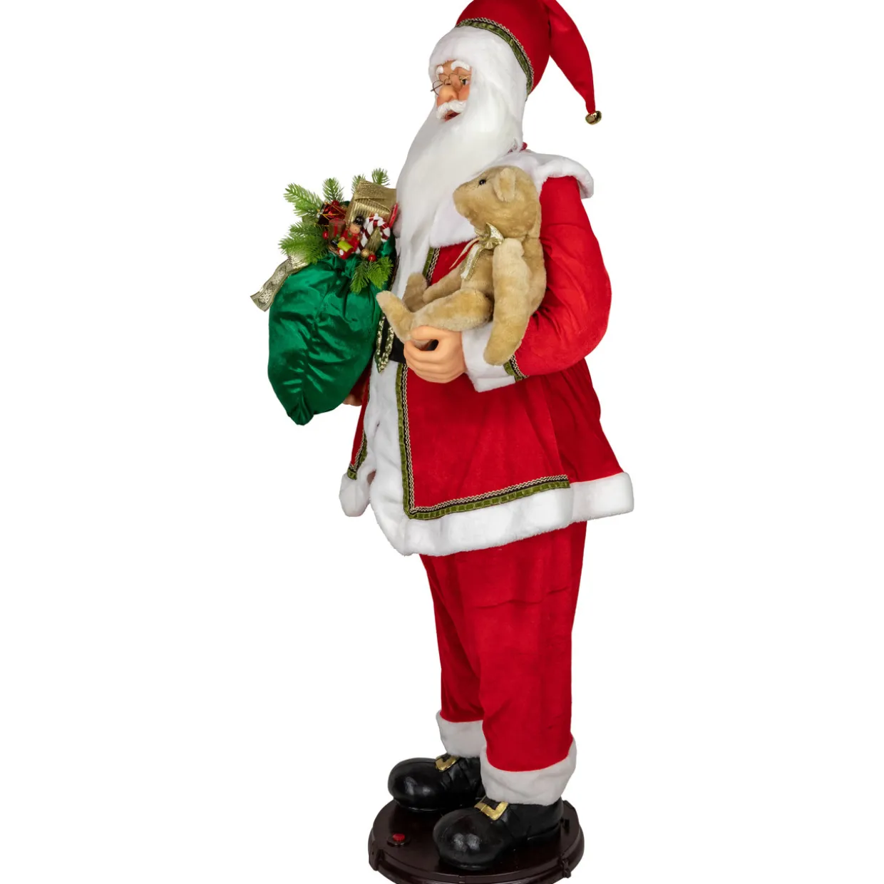 5' Deluxe Traditional Animated and Musical Dancing Santa Claus Christmas Figure