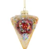 3" Double Layer Slice of Cake Glass Christmas Ornament