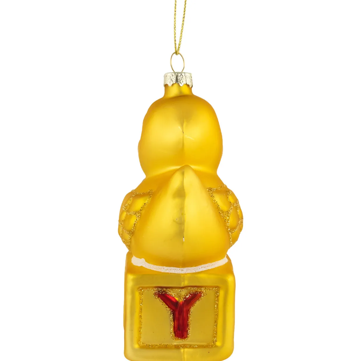 5" Ducky New Baby 2023 Glass Christmas Ornament