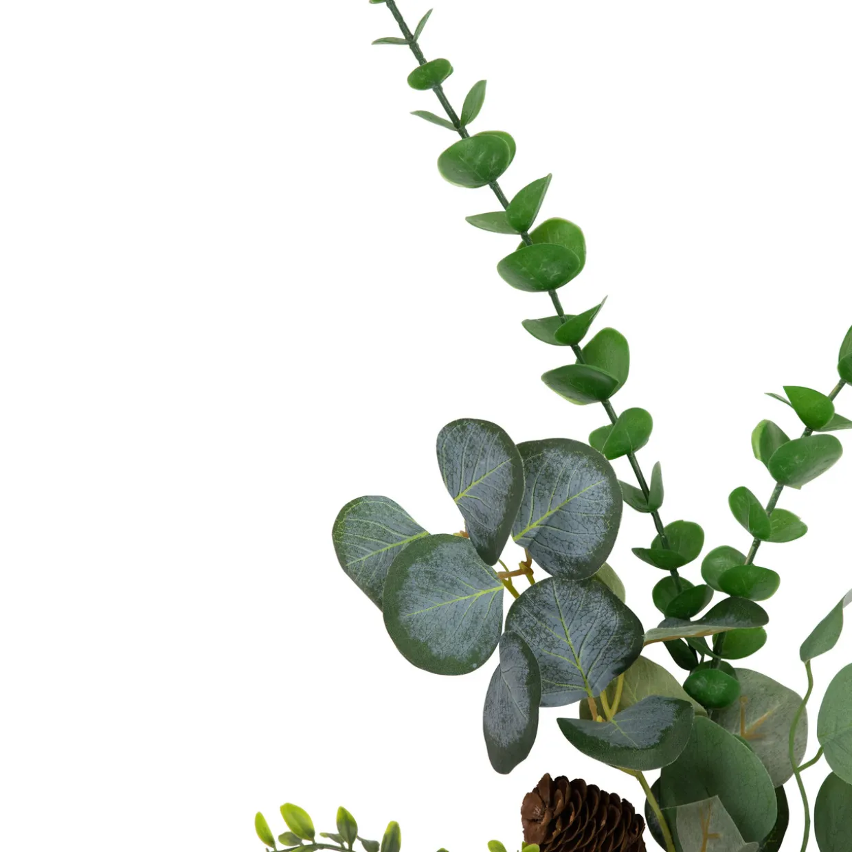 32" Eucalyptus, Pinecones and Blueberries Artificial Pine Christmas Spray