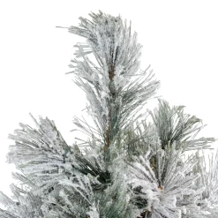 4.5' Flocked Black Spruce Artificial Christmas Tree - Unlit