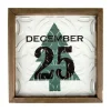 9.75" Framed December 25 Christmas Wall Sign