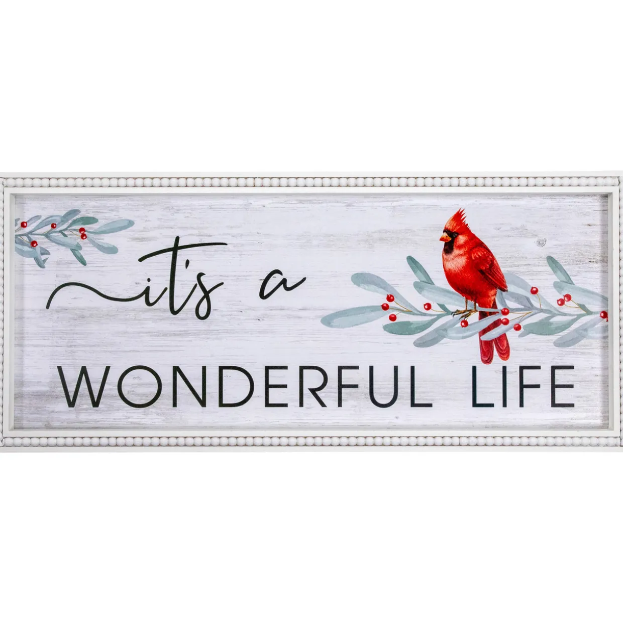 23.5" Framed It's A Wonderful Life Christmas Wall Sign