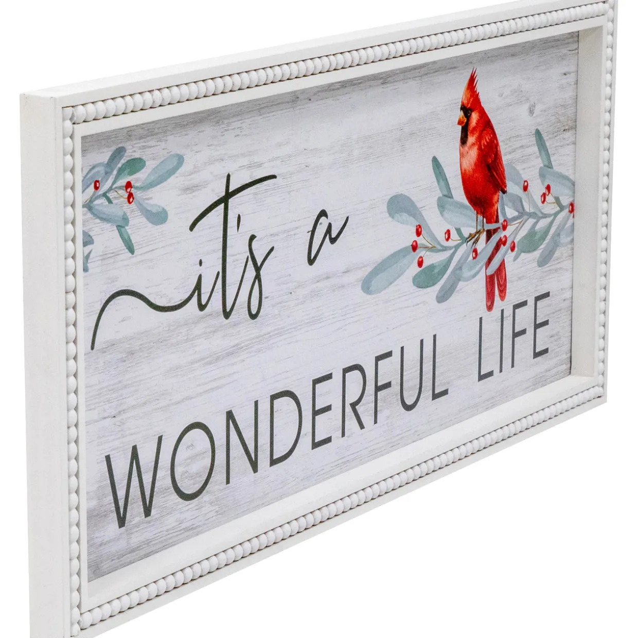 23.5" Framed It's A Wonderful Life Christmas Wall Sign
