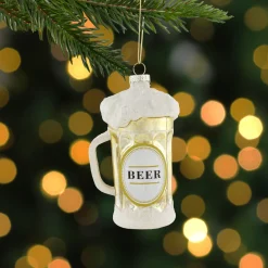 4.5" Frosty Beer Mug Glass Christmas Ornament