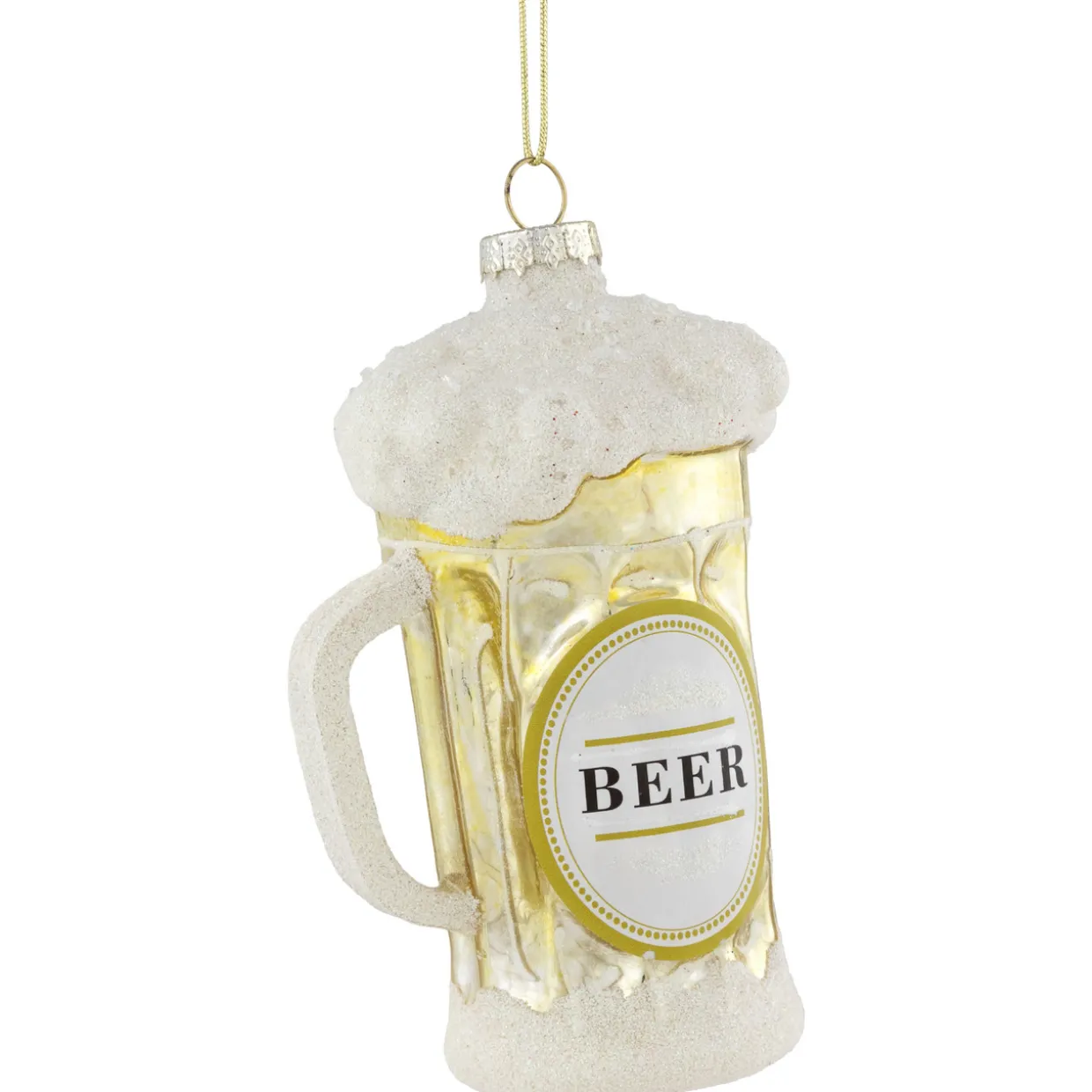 4.5" Frosty Beer Mug Glass Christmas Ornament