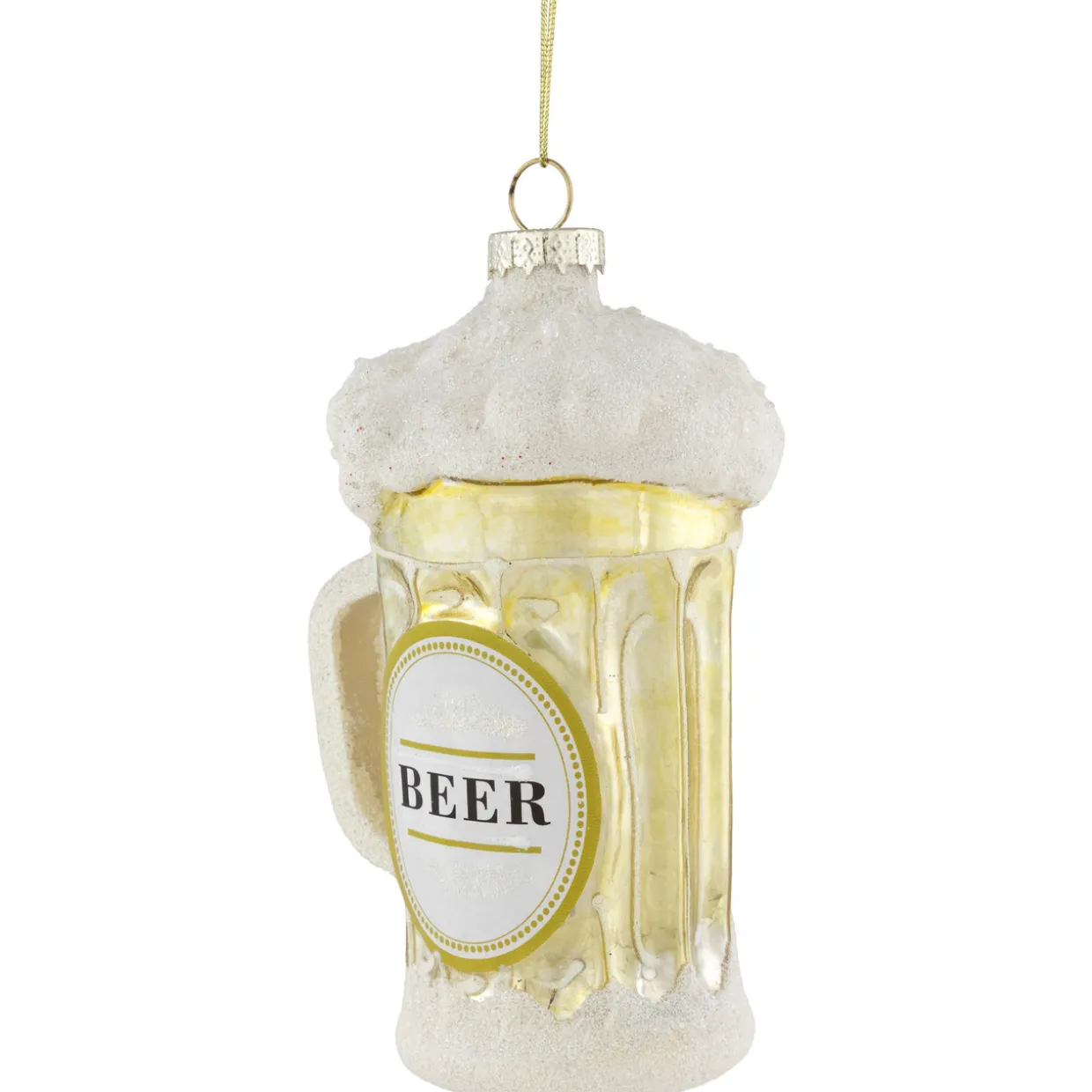 4.5" Frosty Beer Mug Glass Christmas Ornament