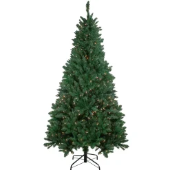 6.5 Ft Pre-Lit Ravenna Pine Artificial Christmas Tree - Warm White LED Lights